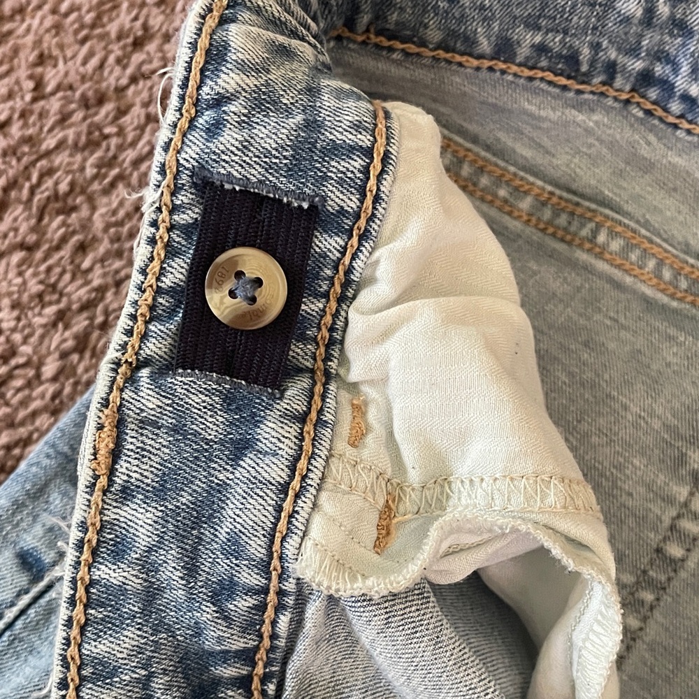 Abercrombie Kids High Rise Wide Leg Light Blue Jeans - Picture 6 of 6